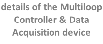 details of the Multiloop Controller & Data Acquisition device