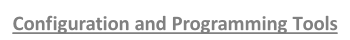 Configuration and Programming Tools