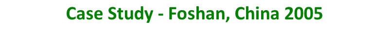 Case Study - Foshan, China 2005 s